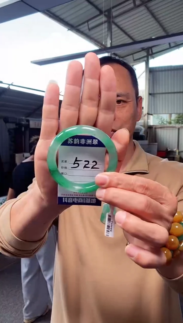 未镶嵌手镯石英质玉（非洲翠）61+