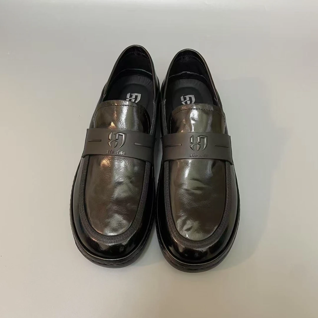 CX3598-80广州商务休闲新款低帮男士黑色芒果鞋透气韩版休闲男鞋