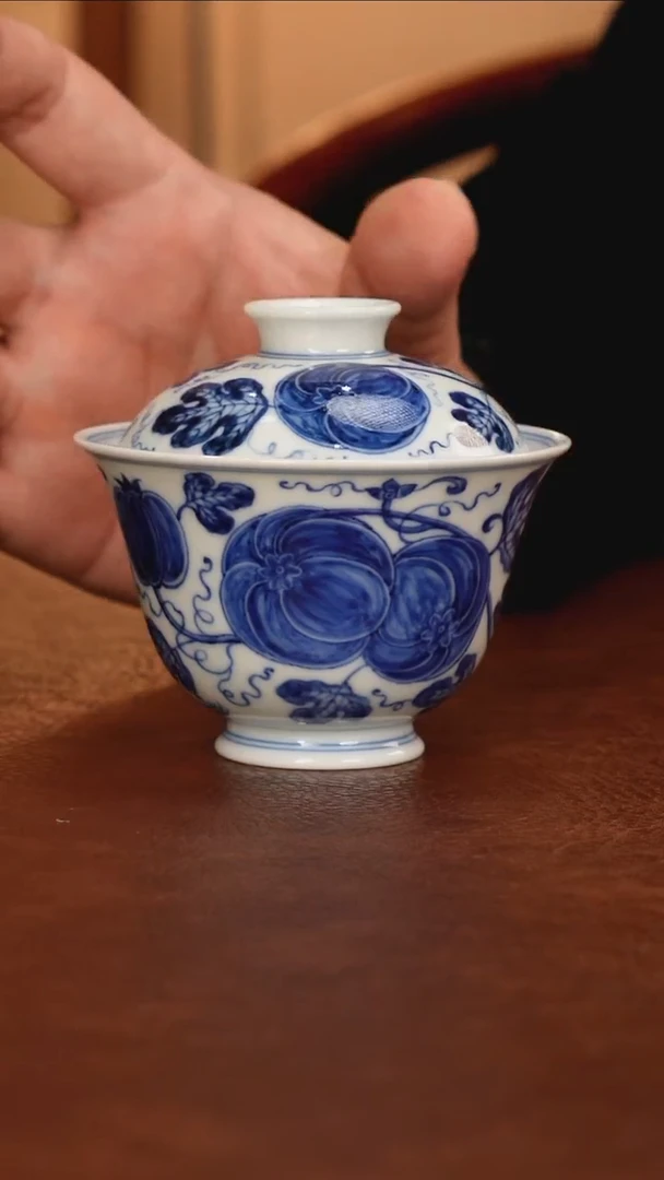 景德镇瓷器，青花瓷手绘茶具~