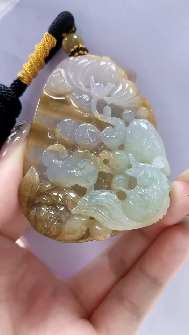 未镶嵌定制翡翠5060jw-毛货挂件59