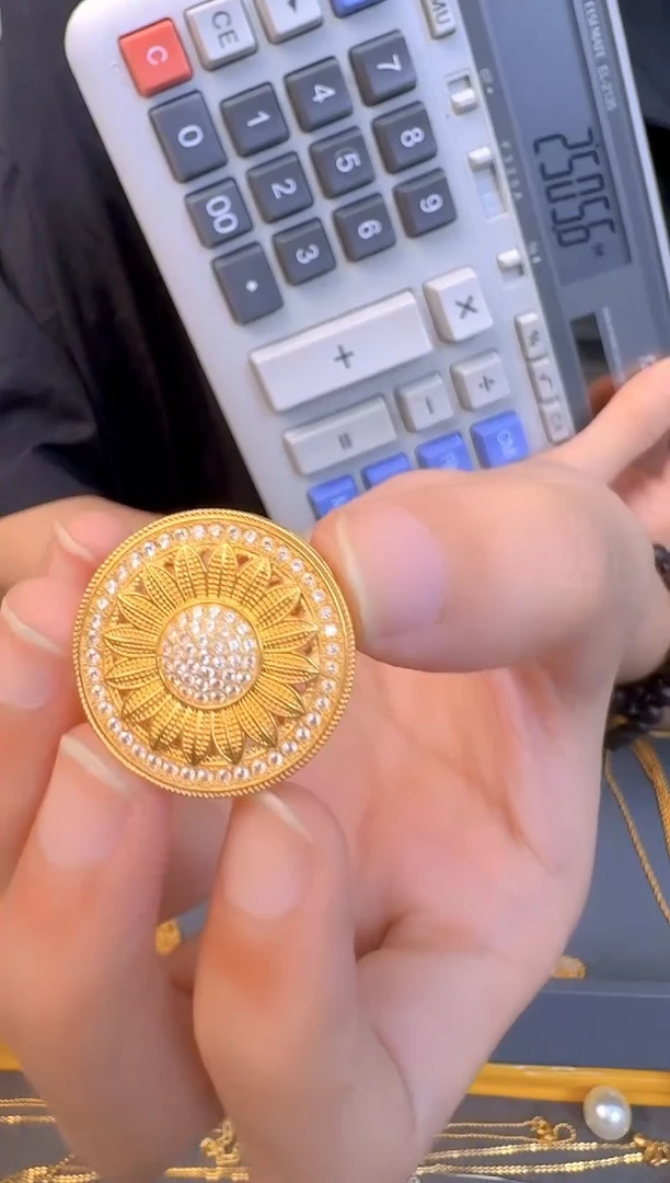 太阳花罗盘吊坠4.32g（多样性发货）