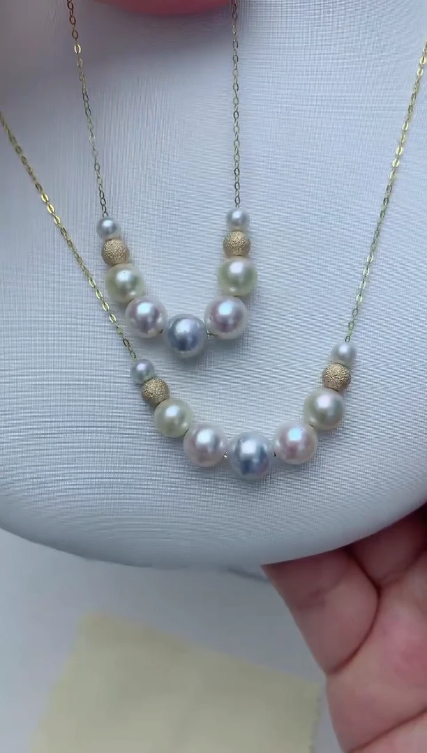 海水珍珠未镶嵌项链e125 多样性发其一