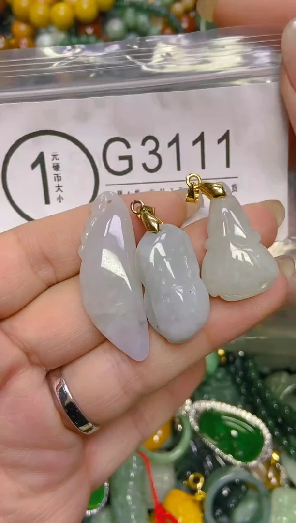 颈饰未镶嵌翡翠/G/翡翠A货，一件也是批发价