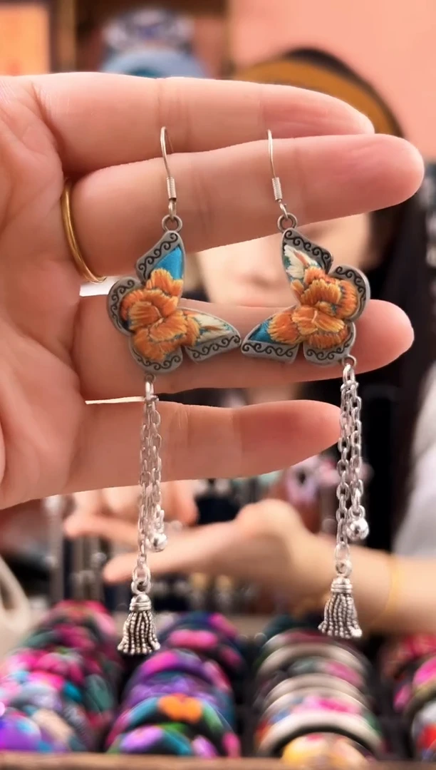 织绣艺枝独绣老绣饰品115