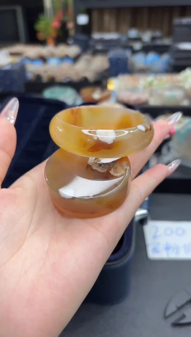 未镶嵌手镯石英质玉16(52圈赠送镯心)