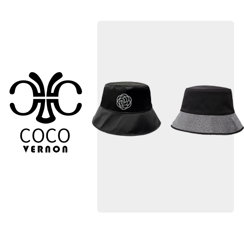 时尚纯色小檐盆帽山茶花烫钻优雅户外遮阳防晒帽