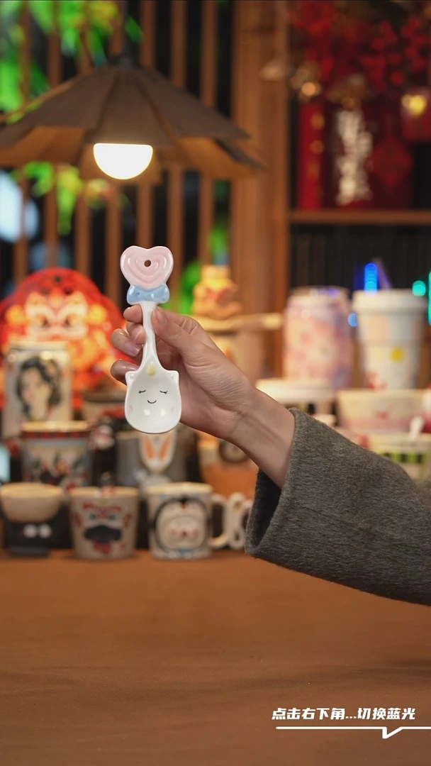 【闪购商品】摆件F072创意陶瓷勺子