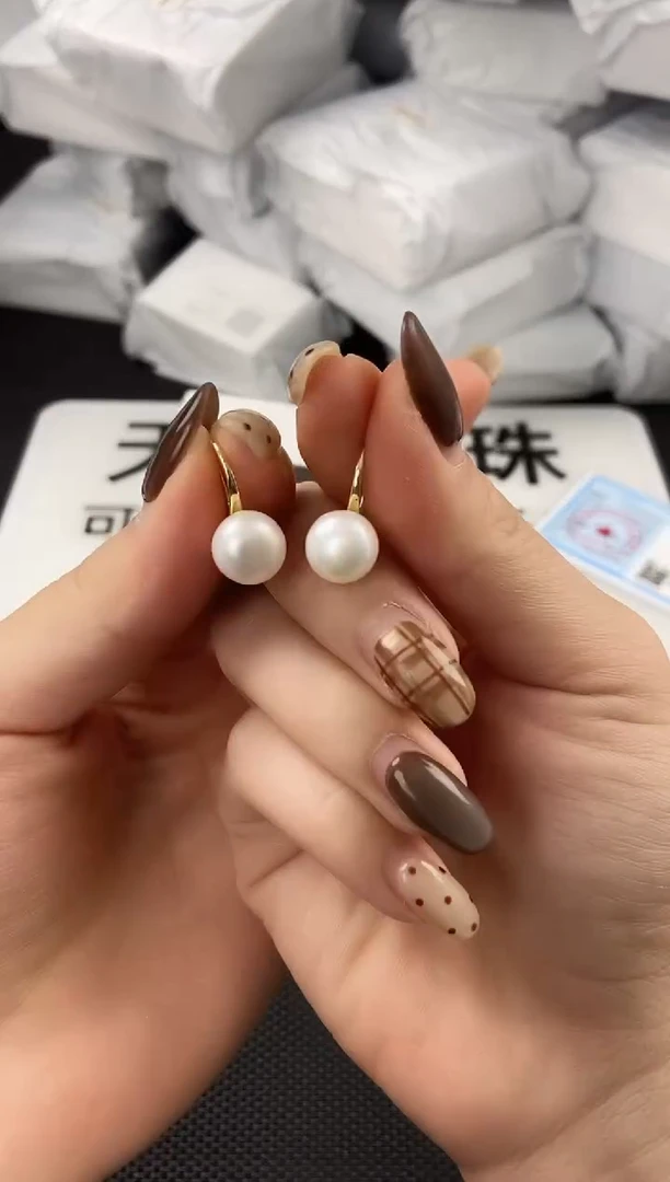 未镶嵌耳饰淡水珍珠ed1032