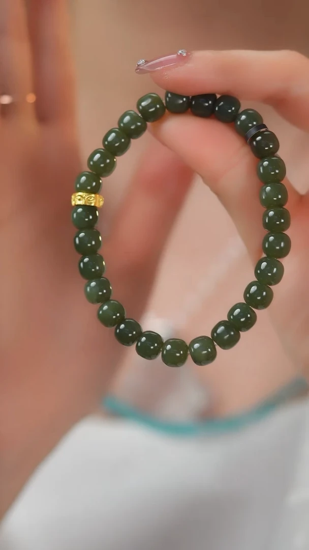 手串未镶嵌和田玉旅*.F194  和田玉 手串