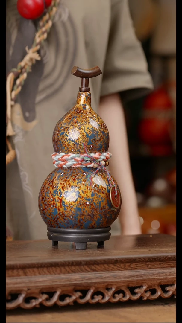 64号精品天然大漆酒葫芦一物一拍~