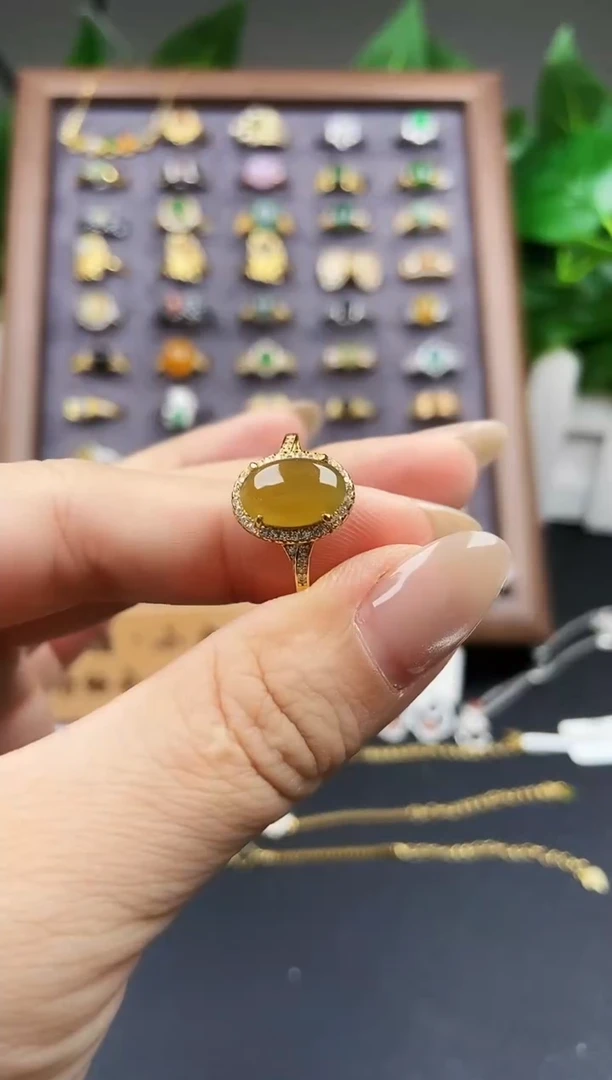 银S925镶嵌戒指翡翠12