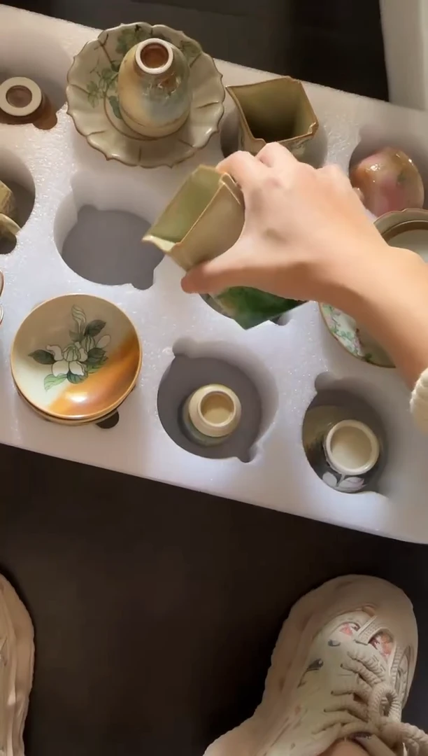 瓷片景德镇瓷器茶器茶杯