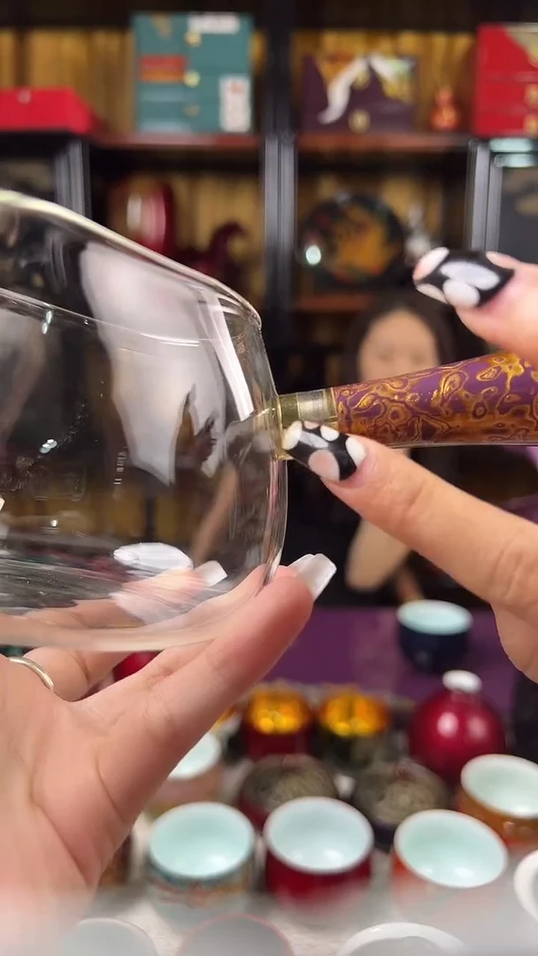 紫金把手公道杯（微瑕）-太古大漆