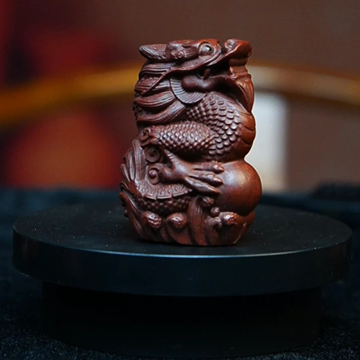 宜兴紫砂茶宠  紫 龙行天下