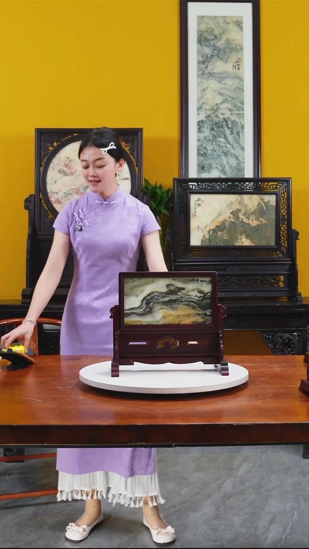 石材天然大理石画摆件