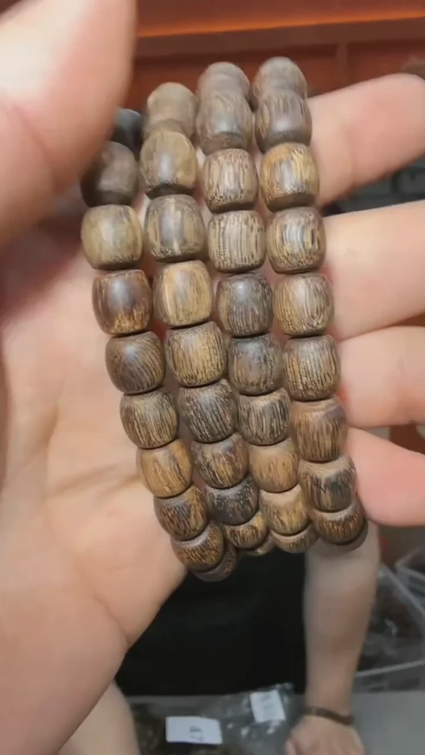 手串沉香50号沉水鼓珠10g0.9多样性发一