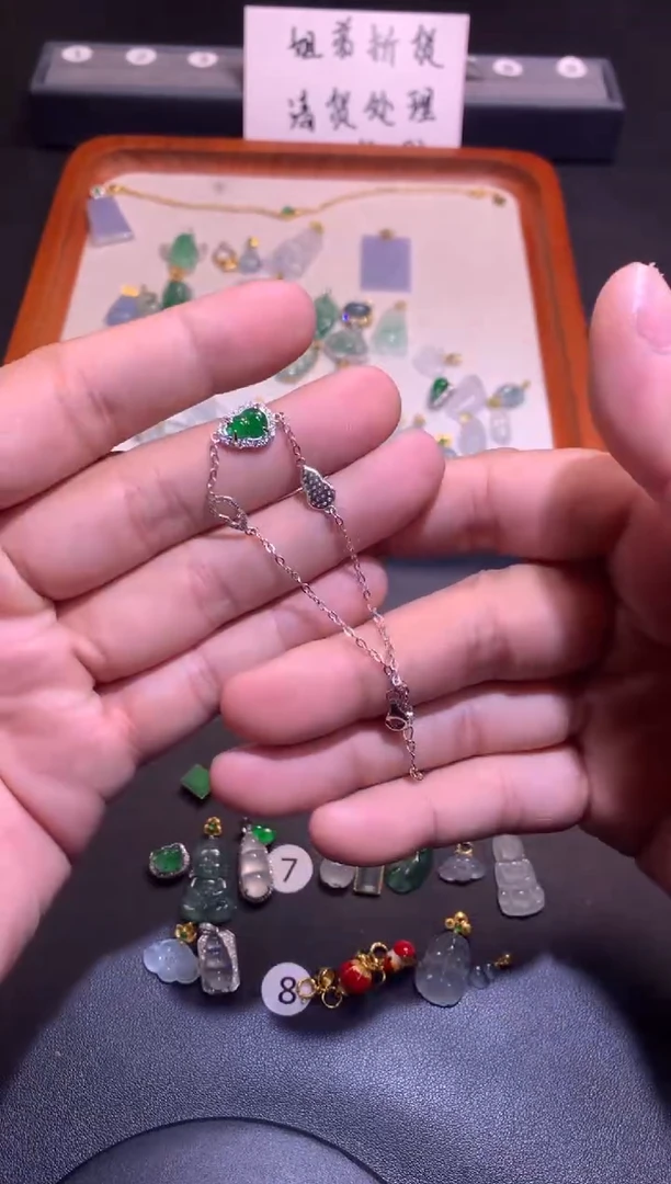 【闪购商品】翡翠吊坠(不含链)银S925镶嵌1