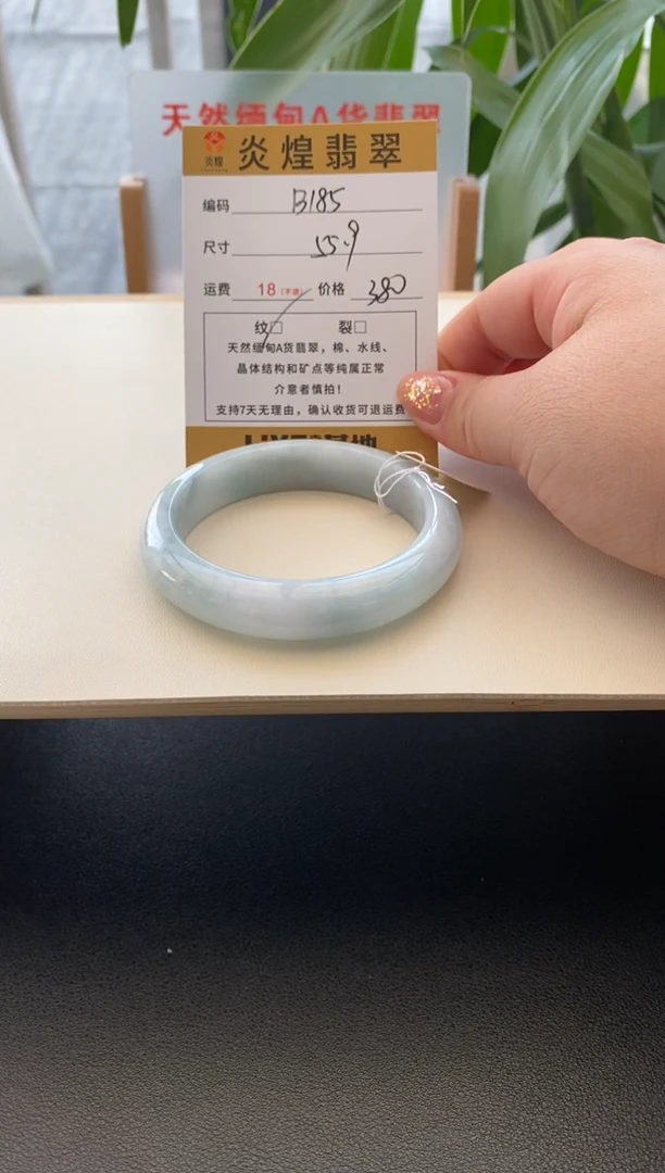 未镶嵌手镯翡翠55.9圈口 编码b185