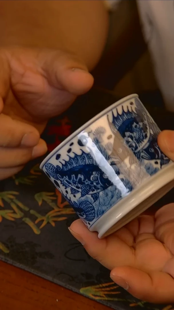 杯手工手绘杯杯很美丽