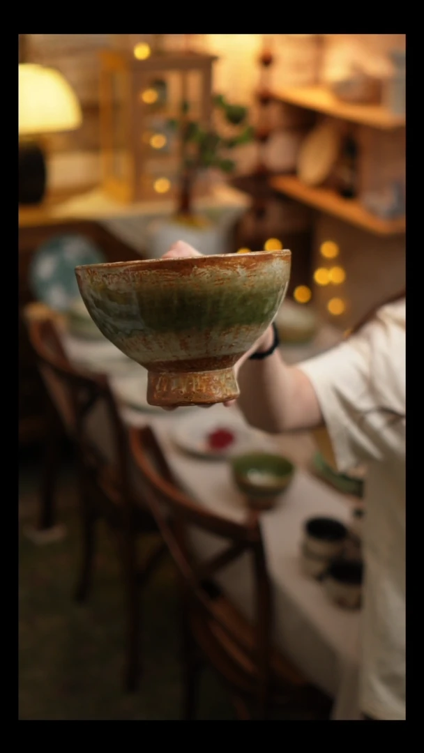 瓷片雾里工作室 面碗1个