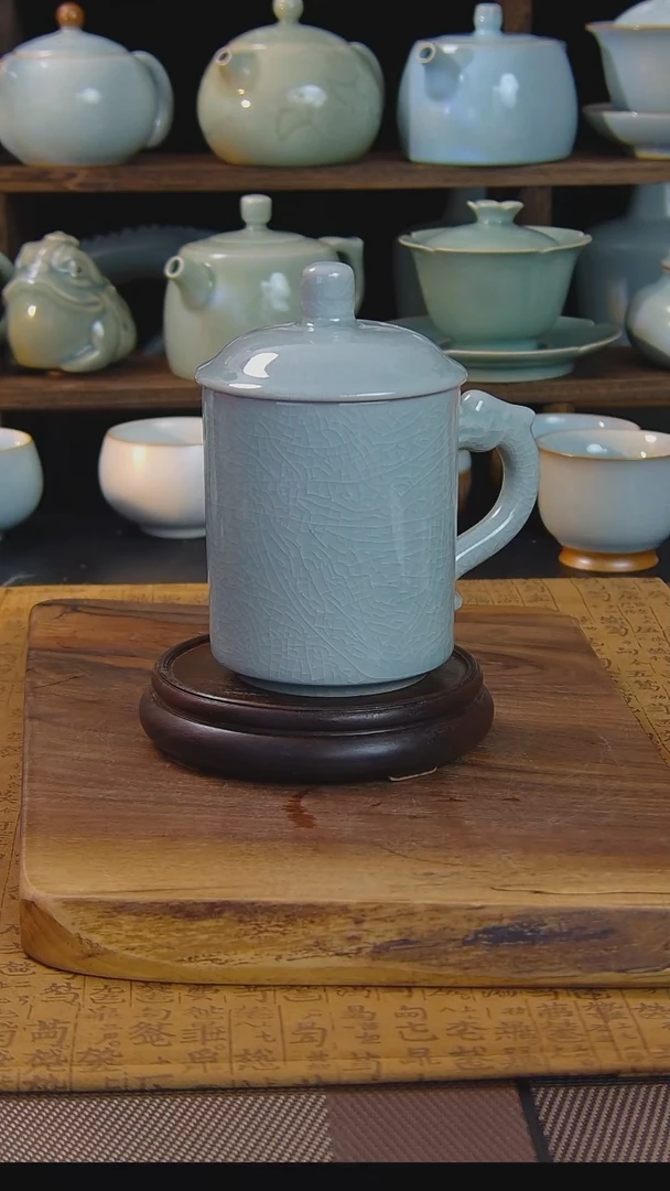 原矿原釉汝瓷福利杯