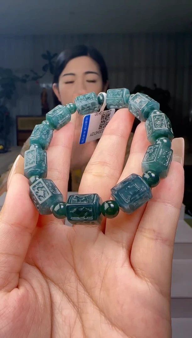 未镶嵌手串翡翠多样性发其一YL@@60B7J13630