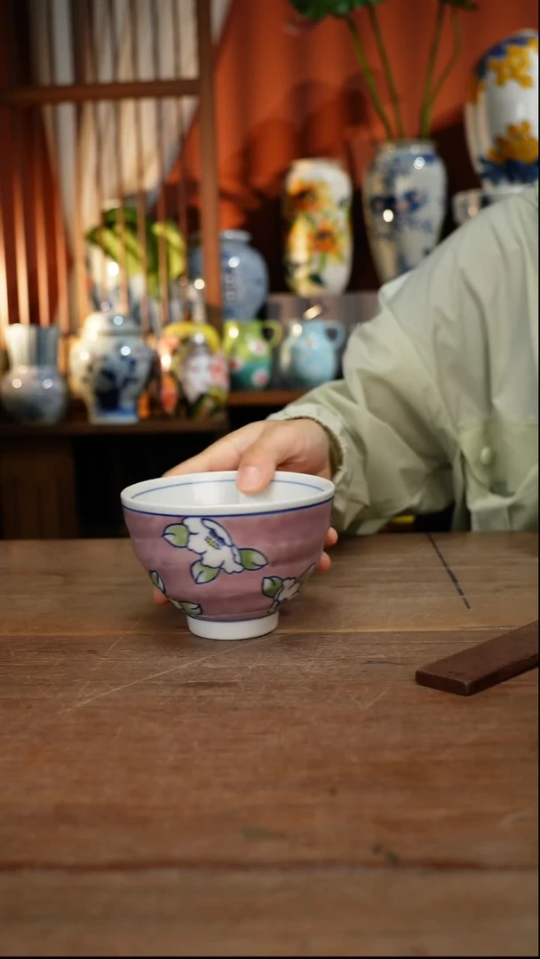 瓷片【简家甄选】景德镇设计师釉下手绘陶瓷餐具