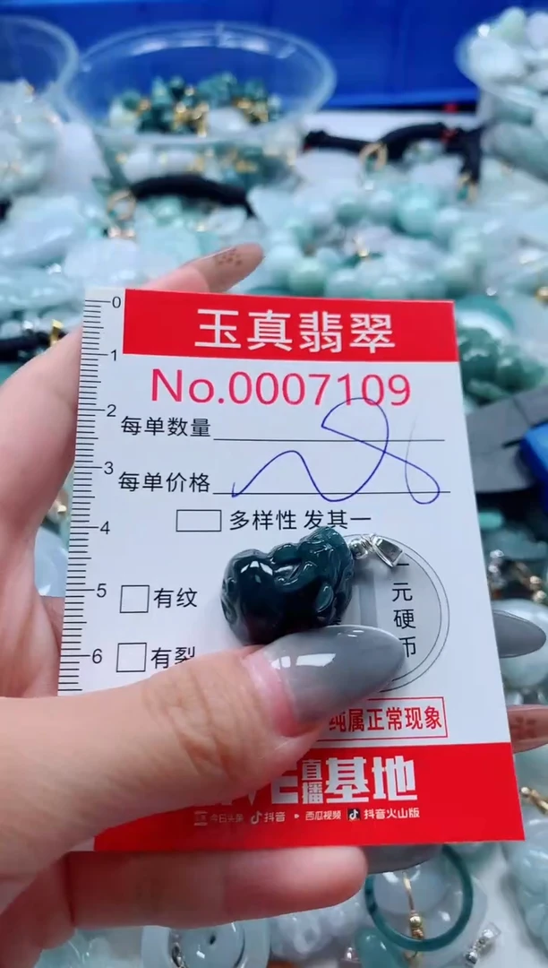 吊坠(不含链)未镶嵌翡翠7109