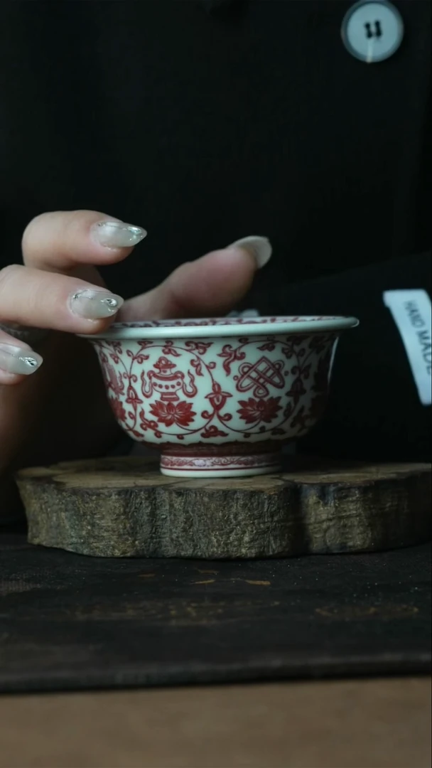 【闪购商品】杯景德镇正绎堂全釉里红