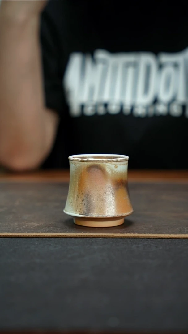 杯景德镇柴烧憋口杯