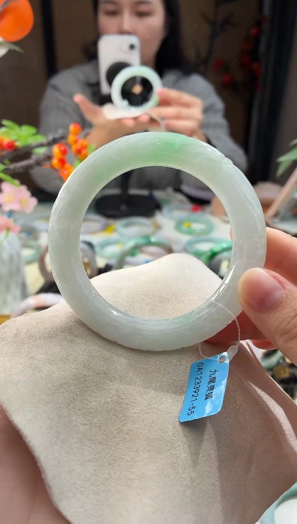 未镶嵌手镯翡翠17  翡翠手镯 56