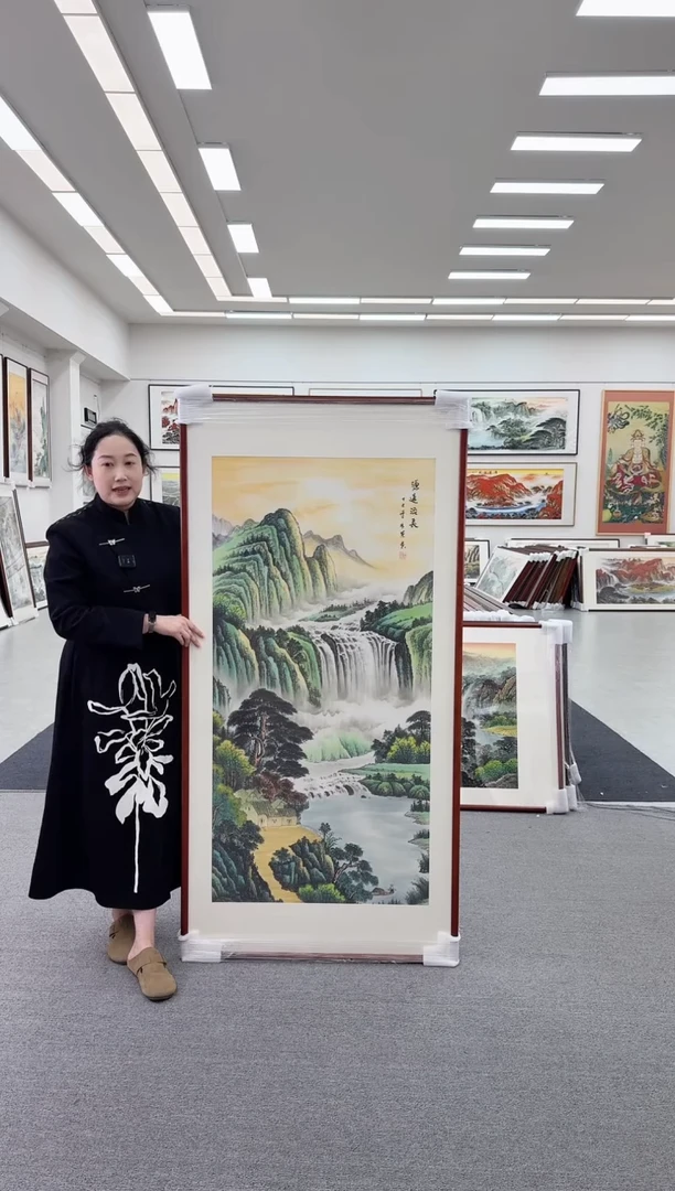 国画手绘1725*85   源远流长