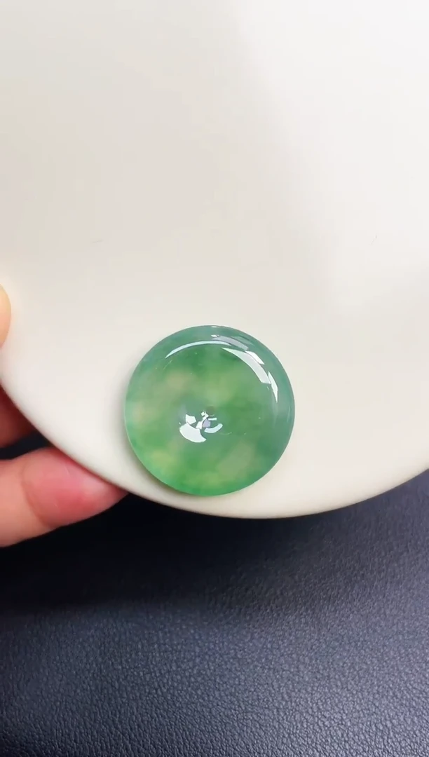 颈饰未镶嵌翡翠【57】平安扣 尺寸 27.6   5.9mm