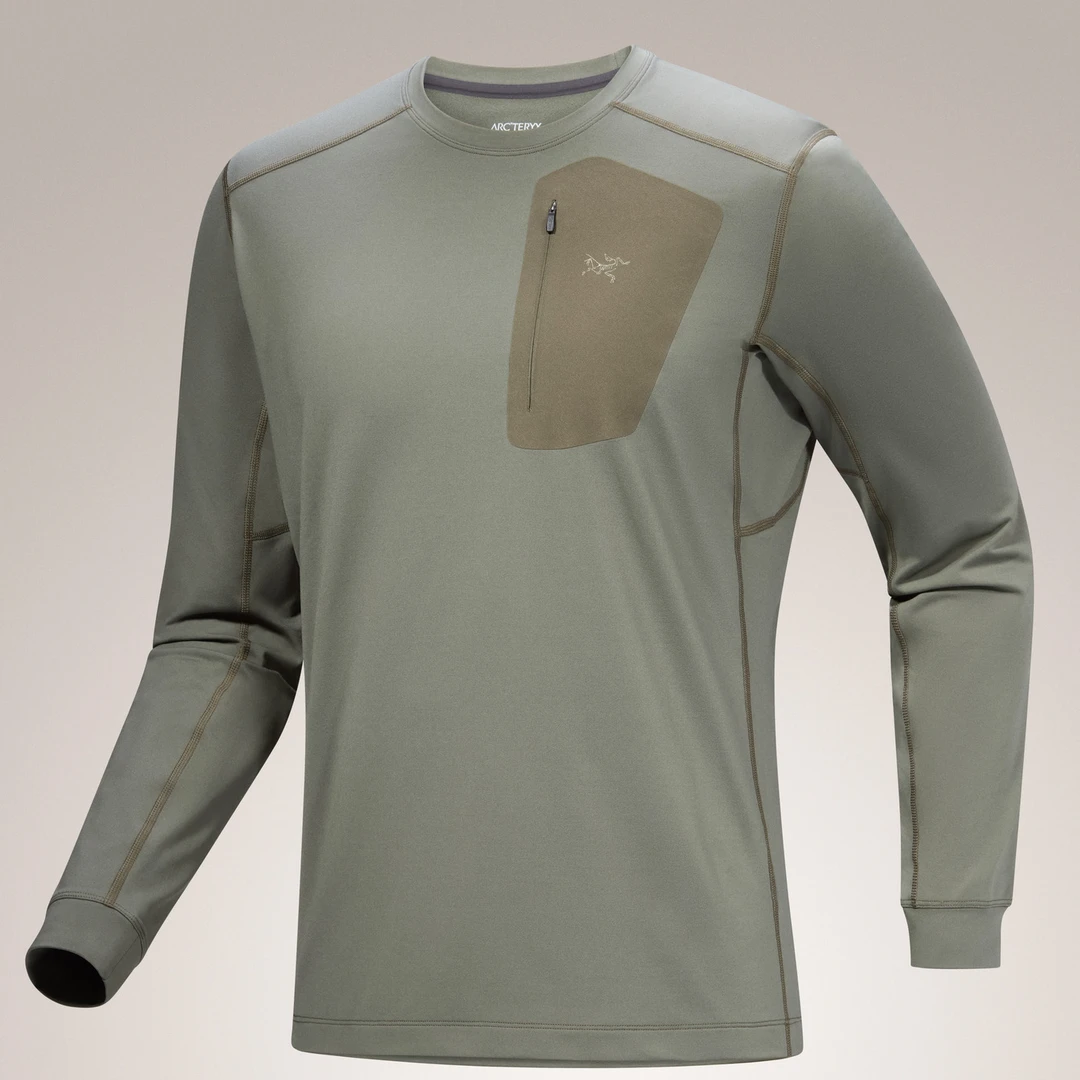 【Arcteryx|始祖鸟】RHO LT 圆领新款锁温保暖吸湿排汗抓绒圆领长袖