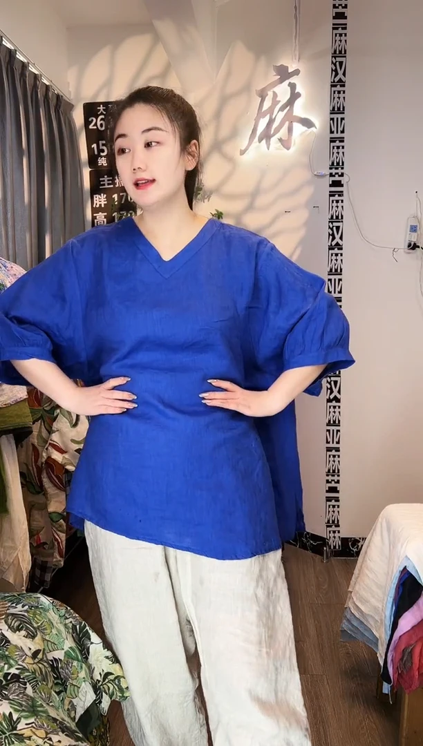 亚麻汉麻苎麻大码女装。