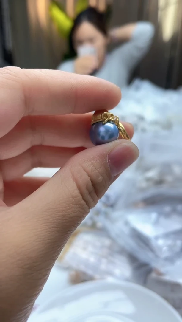 吊坠(不含链)未镶嵌淡水珍珠12mm蓝雪福禄吊坠