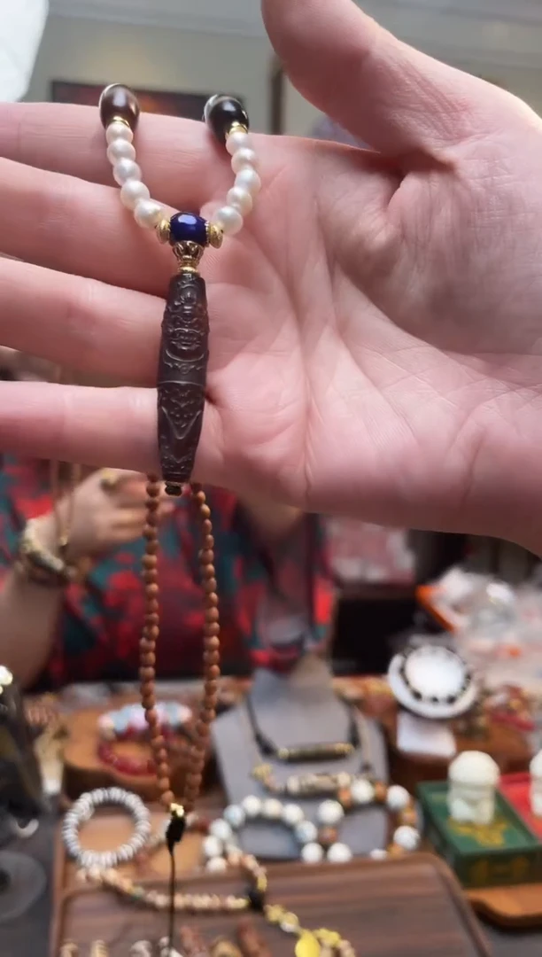 【闪购商品】白玉菩提吊坠128-24精雕大黑吊坠