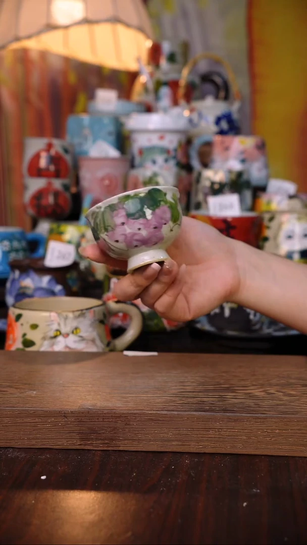 摆件陶泥垚手作 景德镇手工手绘陶瓷器物