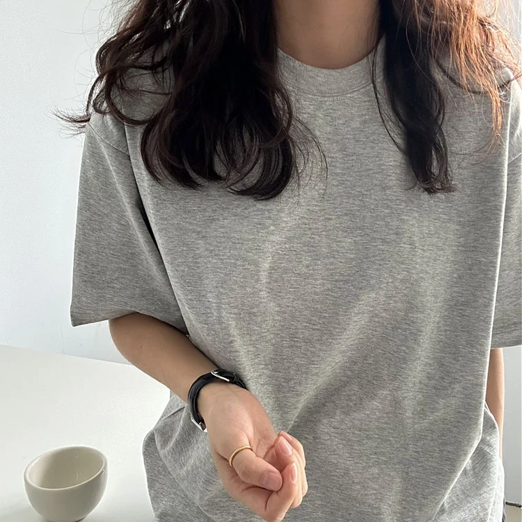 【默认微瑕】夏季刺绣印花短袖宽松纯棉T恤男女穿搭上衣孤品潮ins