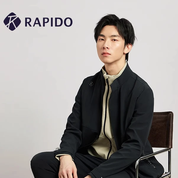 【新品】RAPIDO雳霹道25春男士简约时尚基础立领夹克外套CN5139J02