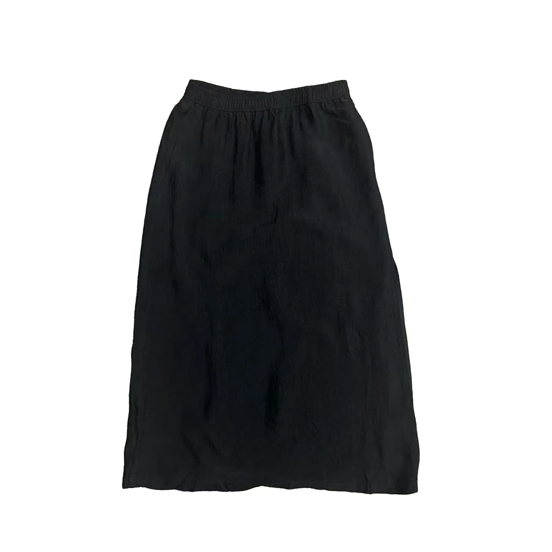 【YELAOBAN】100%醋酸垂感肌理感半身裙1045