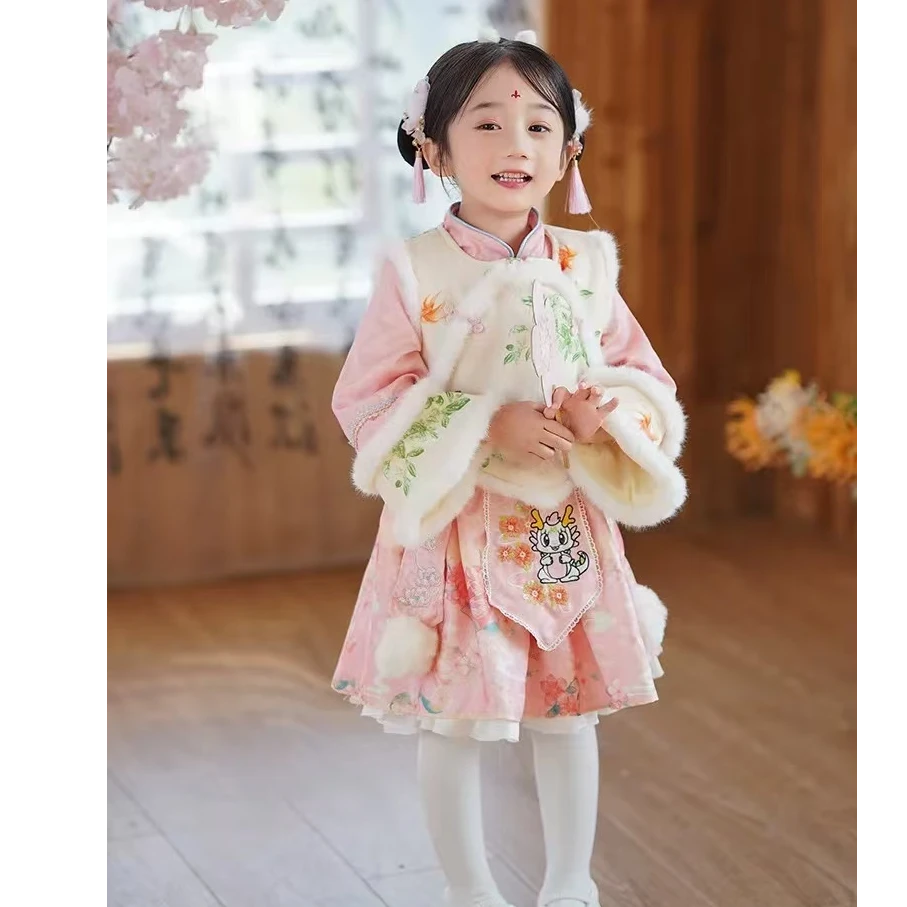 惜韩（401）好看年服拜年服中国风女童儿童