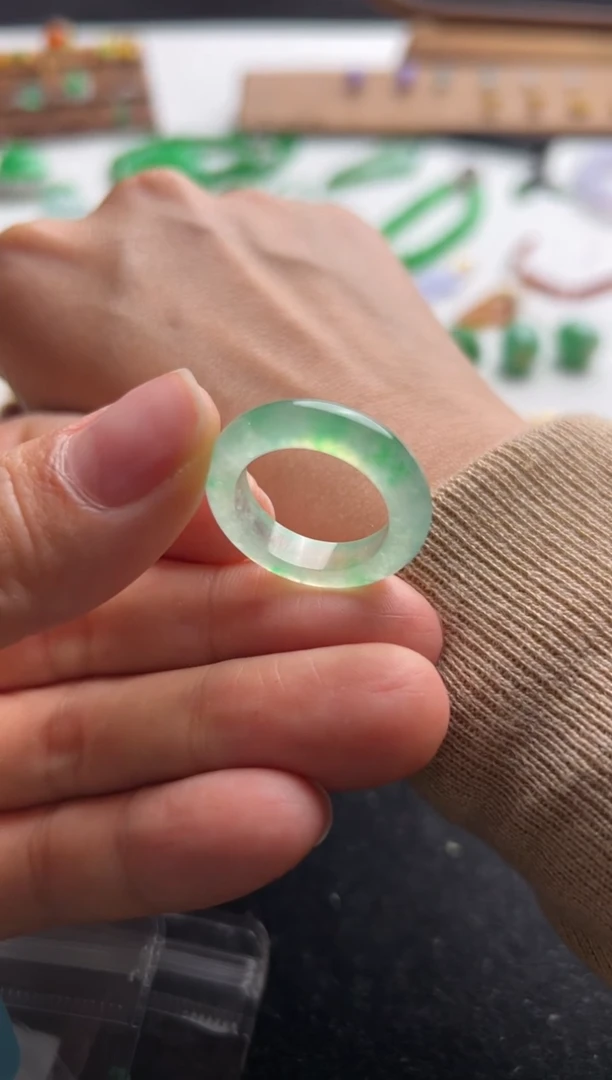 【闪购商品】定制翡翠未镶嵌13#戒圈22000+1100-lh