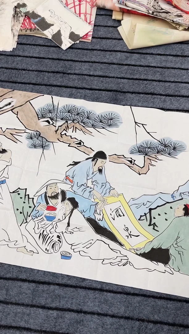 国画精品四尺八仙