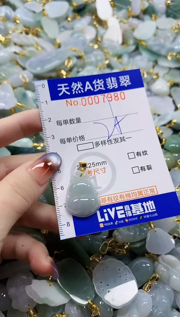 颈饰未镶嵌翡翠悠*鹤天然A货翡翠