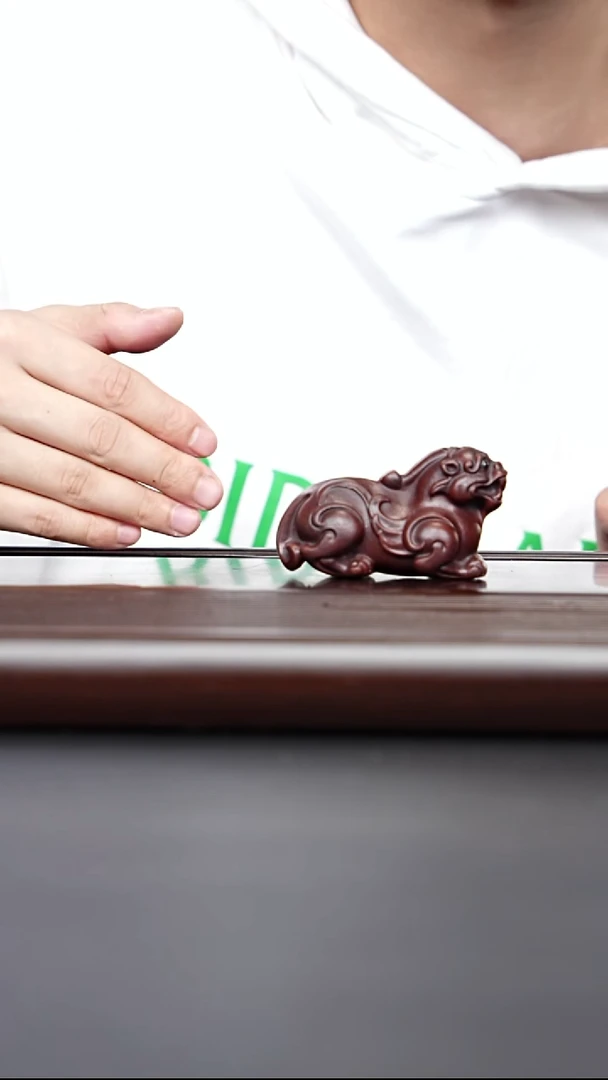 茶壶紫砂全手工茶宠 朱泥 貔貅
