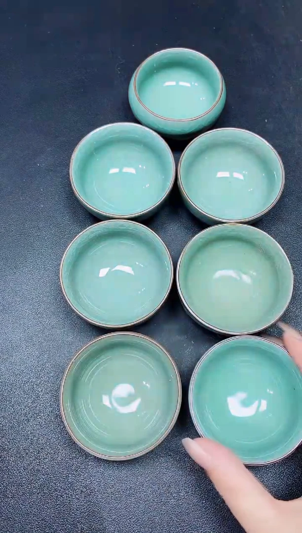茶盏66七只 微瑕