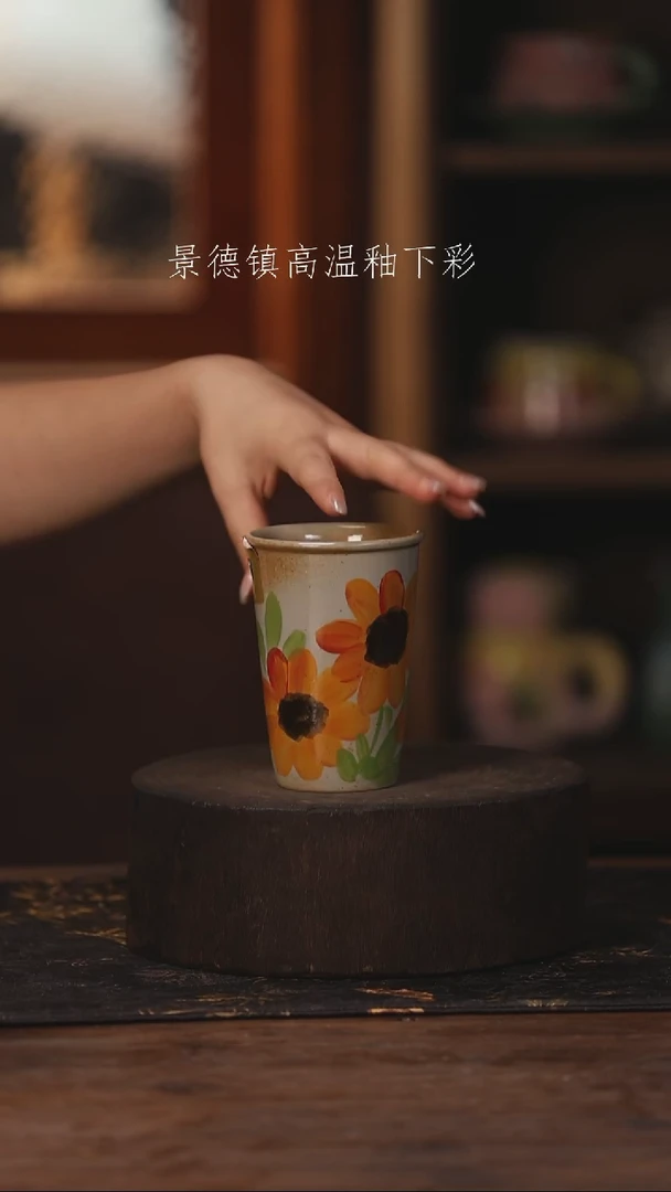 陶瓷景德镇高温釉下手绘陶瓷343