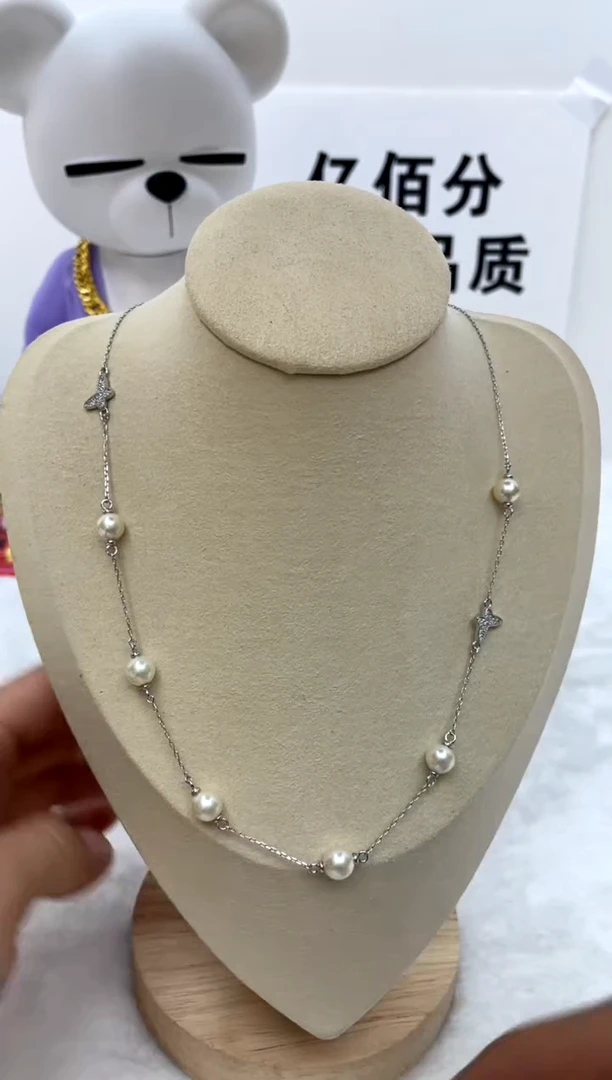 颈饰银S925镶嵌海水珍珠7