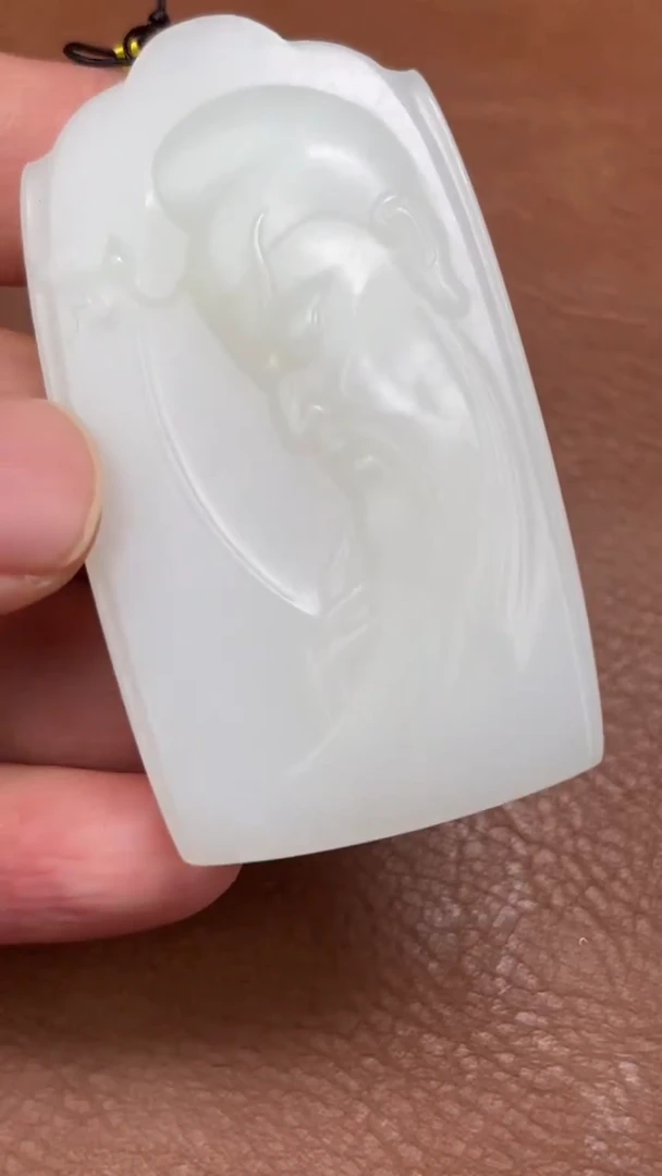 和田玉未镶嵌颈饰稻*人321312